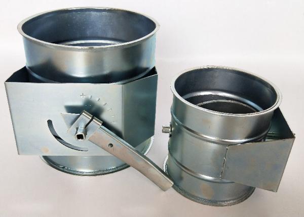 Stainless Steel 125mm Diameter Manual Air Damper For HVAC System