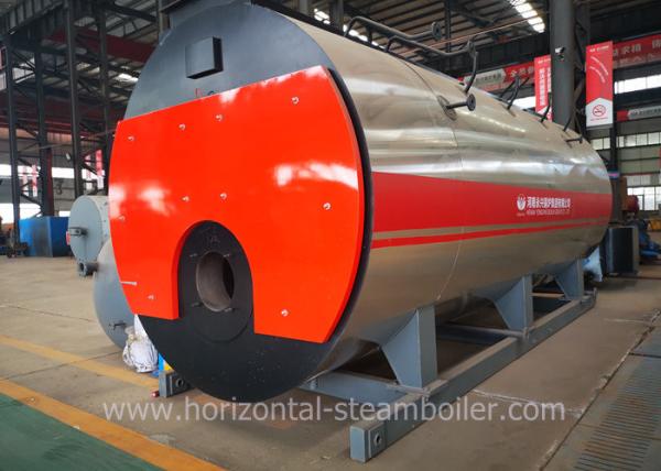 Fire Tube 3 Pass Industrial Natural Gas Steam Boiler For Food Industry Low Pressure