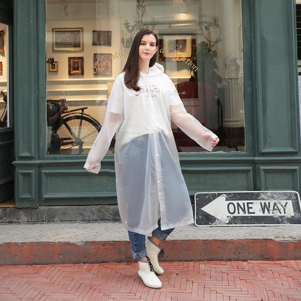 Thickened Multifunctional Adult Long Raincoat for Outdoor Hiking and Electric Bicycles