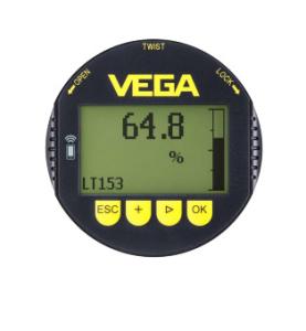 Display e módulo de regulação VEGA PLICSCOM