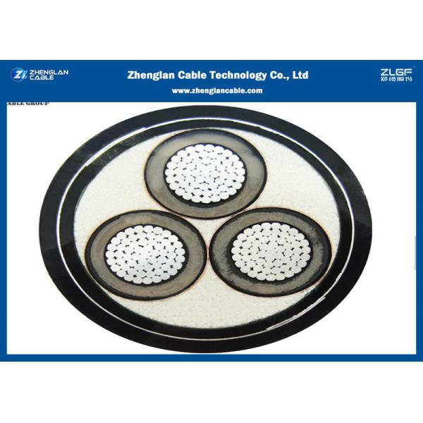 6 к кабелю изоляции ядра XLPE проводника 3 меди силового кабеля 35kv MV Armored электрическому