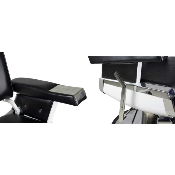 Traditional Reclining Barber Chair For Beauty Salon , Barber Stools Chairs