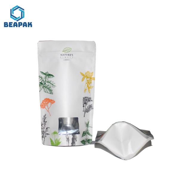 Printed Heat Seal Vacuum Zipper 150gsm Packaging Coffee Bags