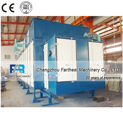 Horizontal Steel Feed Extruder Machine Circumfluent Aqua Feed Dryer 380 Voltage