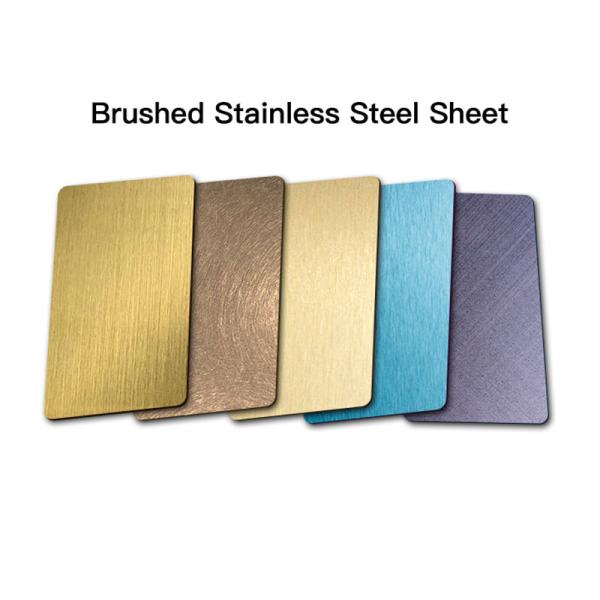 Custom Multi Purpose Brushed Stainless Steel Sheet 1219 x 2438mm