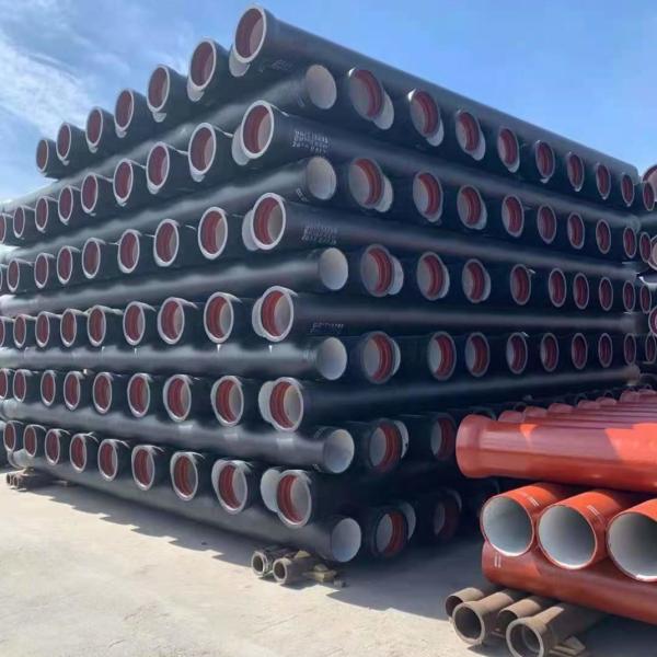 6m Ductile Iron Class K9 Pipes DN80mm To DN2000mm Cement Mortar Lining