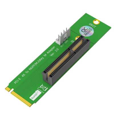 PCIe 1X to M.2 Key M Adapter Card 22x80mm for 2260/2280 SSD