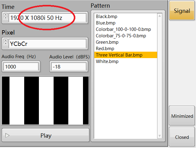3 генератор видеосигнала вертикальной Адвокатуры Signal.RDL-100 сигнала IEC62368 3 вертикальной Адвокатуры