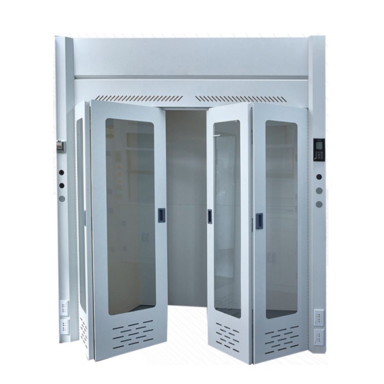 Heavy Duty Walk In Fume Hood Chemical Resistant Ducted Fume Cupboard With Fan