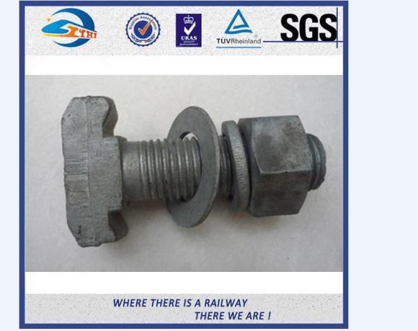 Zinc Plated Forged Bolts Track Fish Bolts And Nuts For Railway