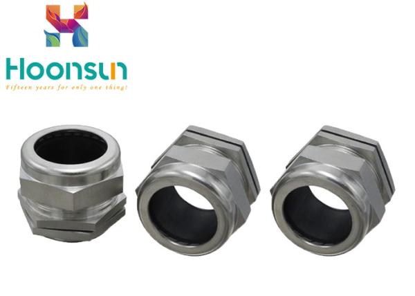 M8 Metric Thread IP68 Cable Connector , Water Resistance Steel Cable Gland