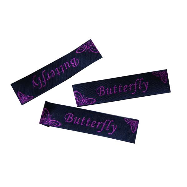 Customized Washable Woven Apparel Labels high density for sewing