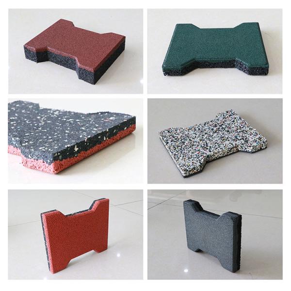 Hot-Selling Dog-Bone Shaped Rubber Brick Rubber Interlocking Horse Walker Mats For Outdoor /Horse Stable Rubber Mat