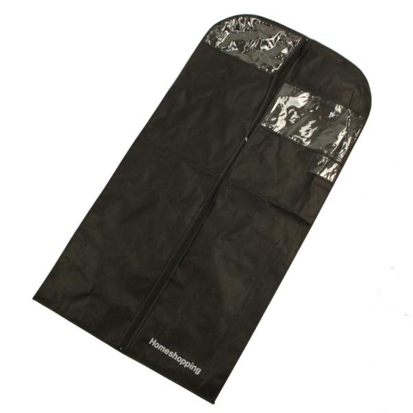 Rip Resistant Suit Zipper Bag Sturdy Zipper Suit Garment Cover With PVC Window