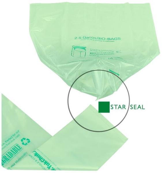 Eco friendly biodegradable plastic compostable garbage bags on roll, Compostable Disposable Colored Plastic Garbage Bag