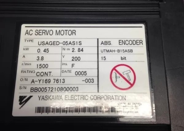 USAGED-05AS1S Yaskawa Motor With ABS Encoder Programmable Servo