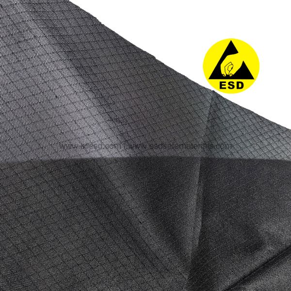 Black Conductive Shielding Electromagnetic ESD Antistatic Fabric