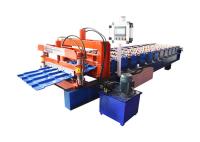 tuile vitrée par bobine de 1000mm formant la feuille de toit de la machine 4kw faisant la machine