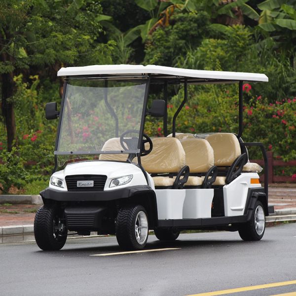 ISO Approved 48V Trojan Battery Electric Sightseeing Passenger Car with Curtis Controller for Energy-Efficient Operation in Outdoor Tourist Attractions