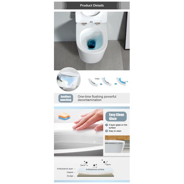 Ceramic Bathroom Sanitary Ware WC Matt Color Modern Wall Hung Toilet