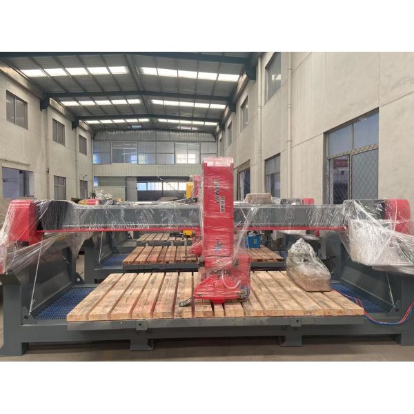 ZEUS 4+3 AXIS CNC CUTTING SAW 15KW+7.5KW 3200*2000MM CUT 100MM STONE CNC MACHINERY SAVE MONEY AND EFFORT FREE AFTER SALES TRAINING CUSTOM LOGO WARRANTY ONE YEAR SPINDLE CAMERA SUCTION SAW BLADE