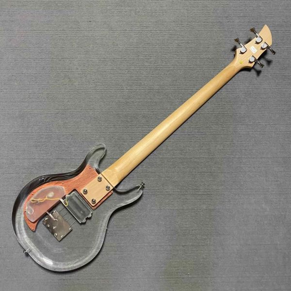 Custom Dan Armstrong 4 Strings Acrylic Electric Bass Maple Neck Rosewood Fretboard w/H