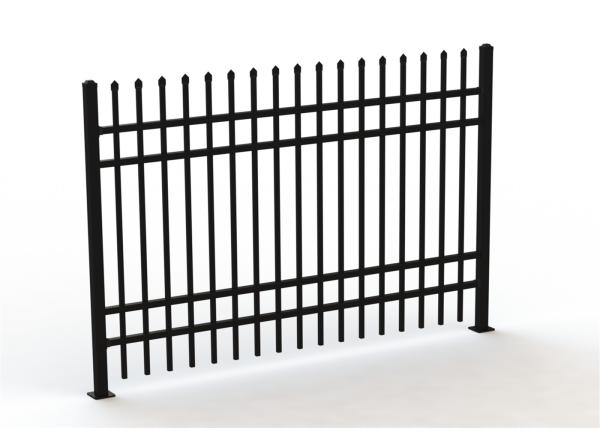 Low Carbon Steel HDG Falt To Garrison Fence Panels 1.8m*2.35m Rails