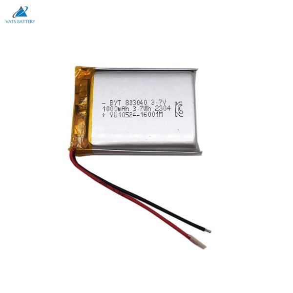 UL KC Certified 3.7V 1000mAh Lithium Polymer Battery for Toys and Power Tools