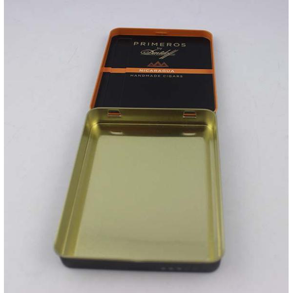 Толщина 0.2mm печатания коробки CYMK олова сигареты Tinplate черная