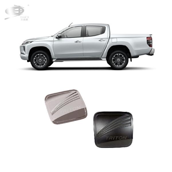 Matte Black Gas Tank Cover 4wd For Mitsubishi Triton L200 Abs Chrome 2019-On