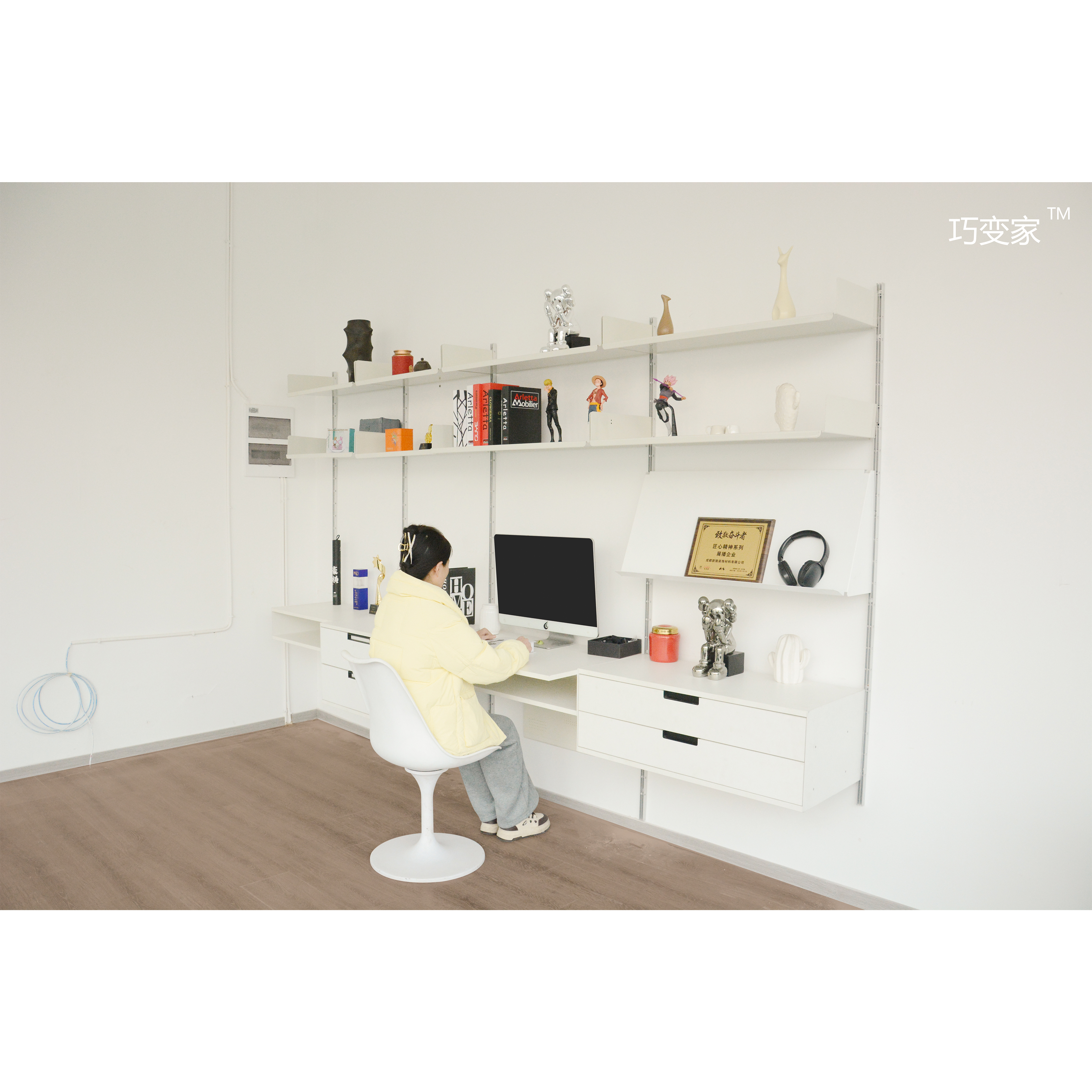 Metal Detachable Storage Rack Suitable for Assembling Living Room Multi-Room Use