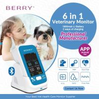 6 Vital Signs Monitor Surgical Bluetooth Spo2, ECG, lítio recarregável veterinário dos monitores de paciente de NIBP
