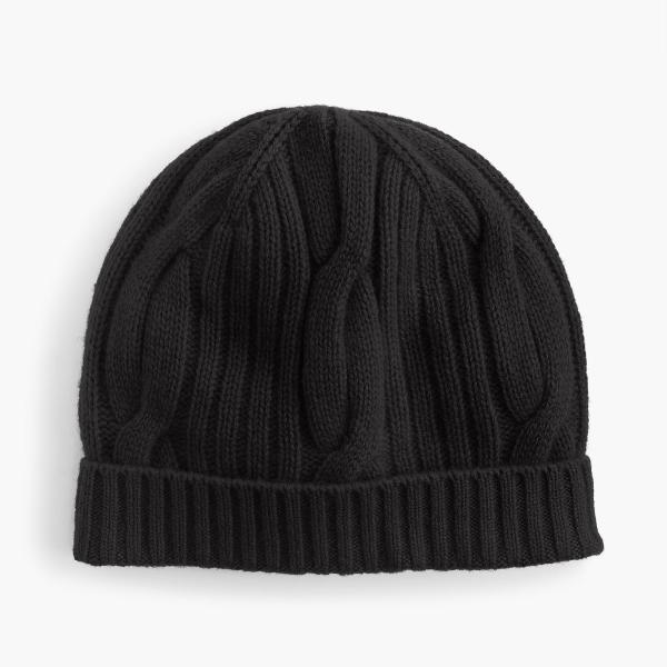 Female Cashmere Cable Knit Hat / Cable Knit Winter Hat One Size 5GG Gauge