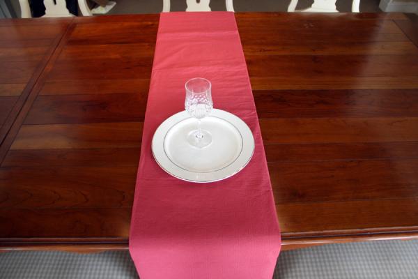 Toalha de mesa alinhada poli de 52 x 90 vinis, toalha de mesa de papel da atividade 16-20gsm