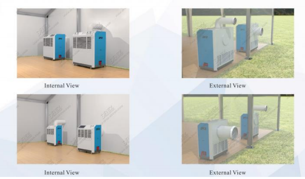 Mobile 5HP R22 Classic Packaged Tent Air Conditioner Portable For Event Cooling & Heating