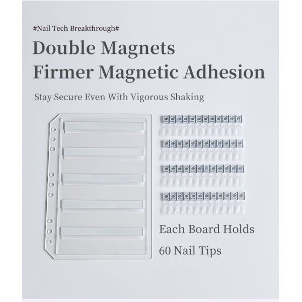 Detachable Transparent Acrylic Magnetic Nail Art Display Board 120/180/240 Colors Book Plastic Tool for Nail Tips Made Gel
