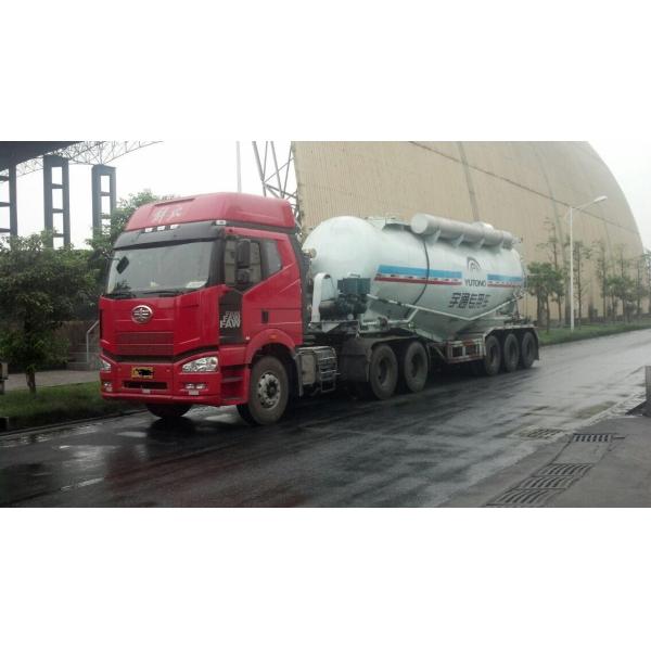 Cement Bulker Trailer With 50 Tons Loading Capacity , Truck Transporter Trailer 6mm Thickness Steel