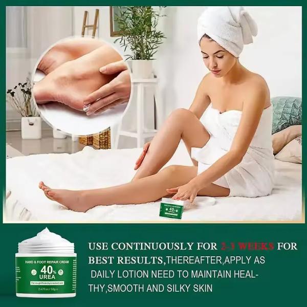 OEM Vitamina E Cuidados de mãos e pés Anti-seca Vaselina Ureia Creme Reparação de pés