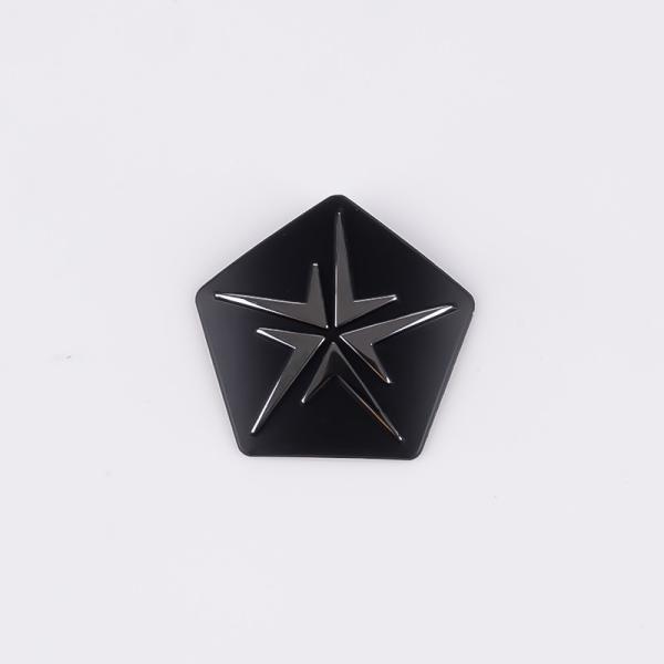 Small Logo Stainless Steel Metal Label with Self-Adhesive Back Glue OEM Installation