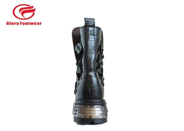 Punk Real Leather Leather Military Boots ,  Vintage Dress Combat Boot Sneakers