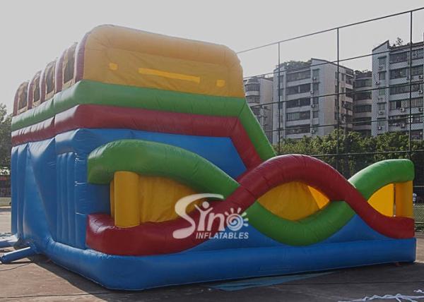 Cidade inflável do divertimento do arco-íris transversal exterior comercial do uso para a venda feita do encerado do Pvc da qualidade superior