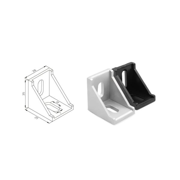 3030 Series Slot 6mm Aluminum Profile Connection Accessories Aluminum Alloy Corner Gusset Angle Bracket