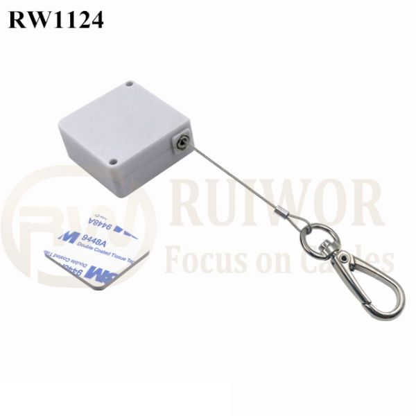 RW1124 Square Retail Security Tether Plus Key Hook