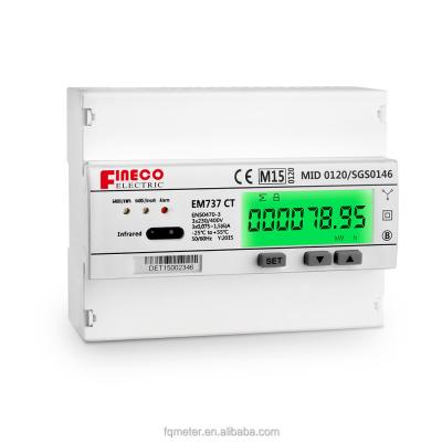 Transformador interno Medidor de energia pré-pago de três fases com tensão de saída 3*230/400V