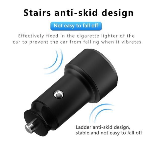 PD+USB 2.1A CAR CHARGER FAST USB CAR CHARGER Compatible with all smart phones, type-c fast car charge