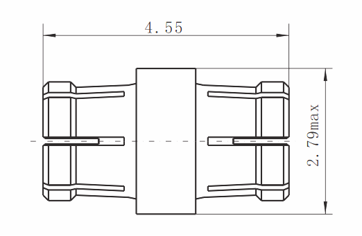 Mini SMP Bullet RF Adapter Connector Female к Mini SMP Female прямой