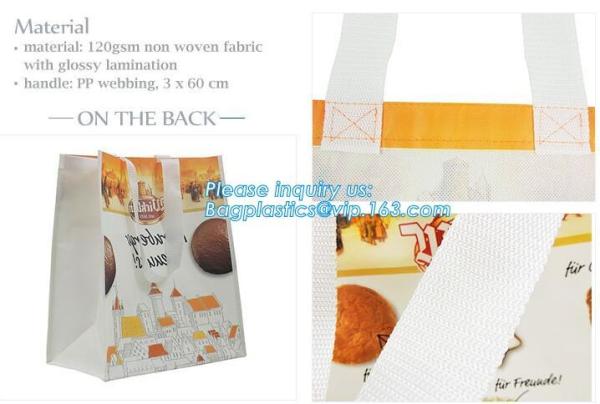 factory manufacture reusable non woven garment bag/non woven bag/non woven gift tote bag, New design custom logo print f