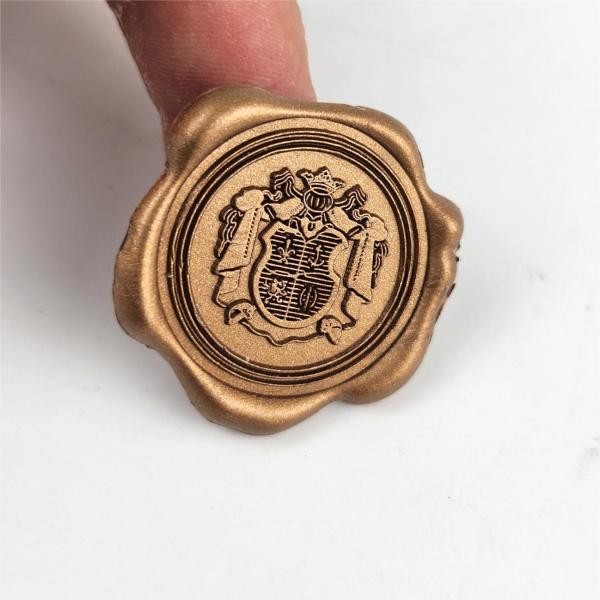 Gold Logo Epoxy Stickers Sealing Wax Seal Stickers  For Envelopes