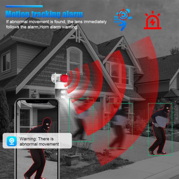 Câmera da trombeta de 2MP/3MP Outdoor Security Wifi com alarme da visão noturna e da voz