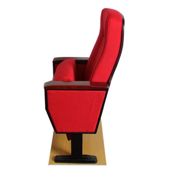 High Pressure Plywood Armrest Red Folding Auditorium Chairs 5 Years Warranty